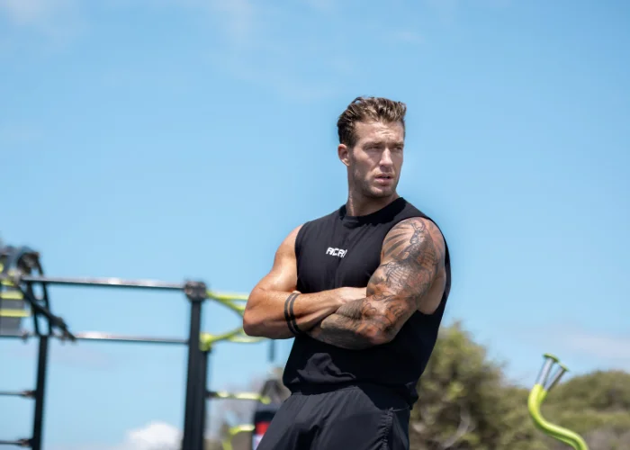 Male fitness model portrait