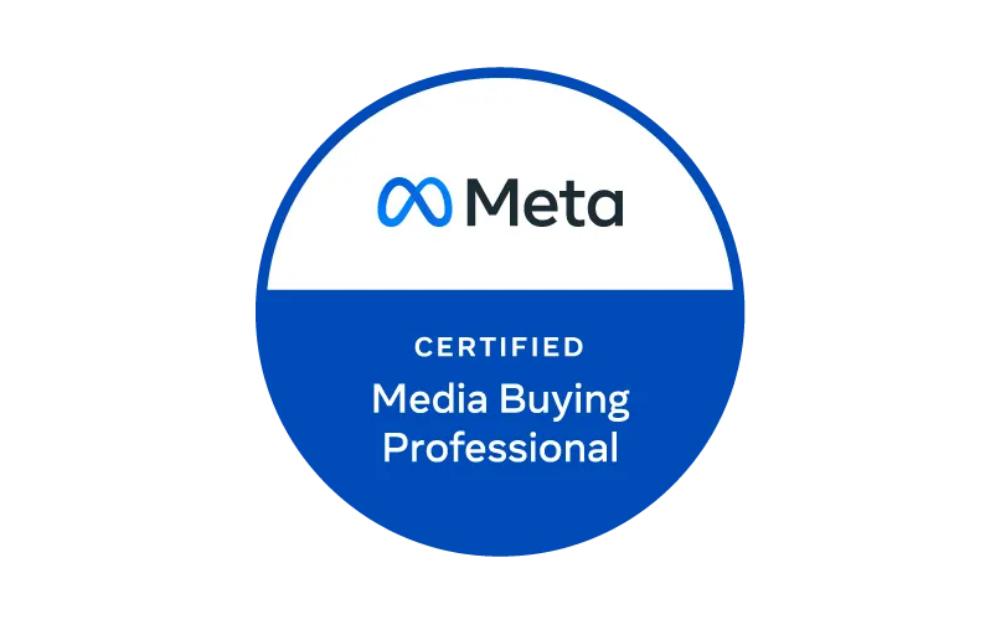 4 Certified Meta Media Buying Professional - UNTMD Digital Marketing Agency in Australia | UNTMD | Award-Winning Digital Marketing Agency in Australia Meta Certified Media Buying Professional badge: circular blue and white certification badge with Meta logo and text
